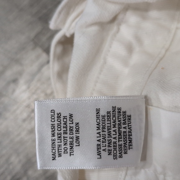 Blank NYC White Jean  Overall Shorts Distressed Hem Size 29 - Picture 7 of 7